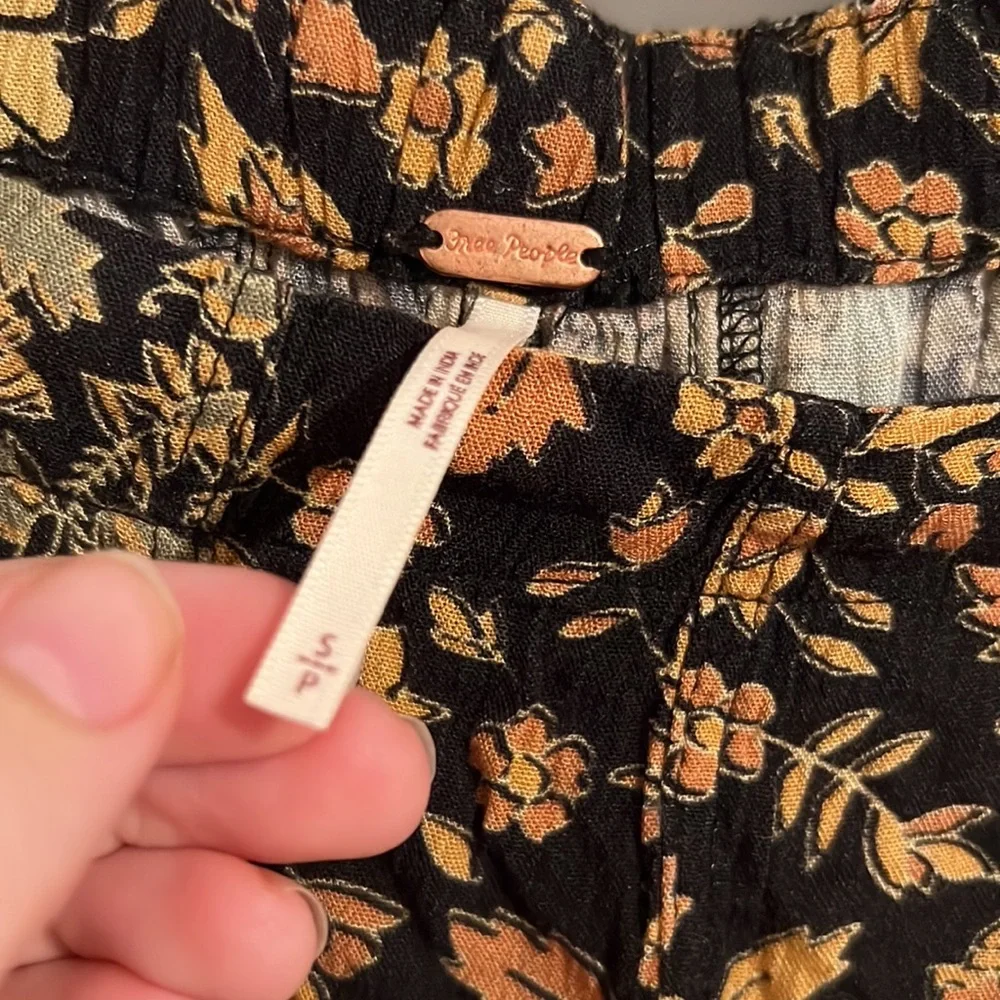 Free People Bali Sultry Boho Pants Jade Combo Small - Picture 5 of 8